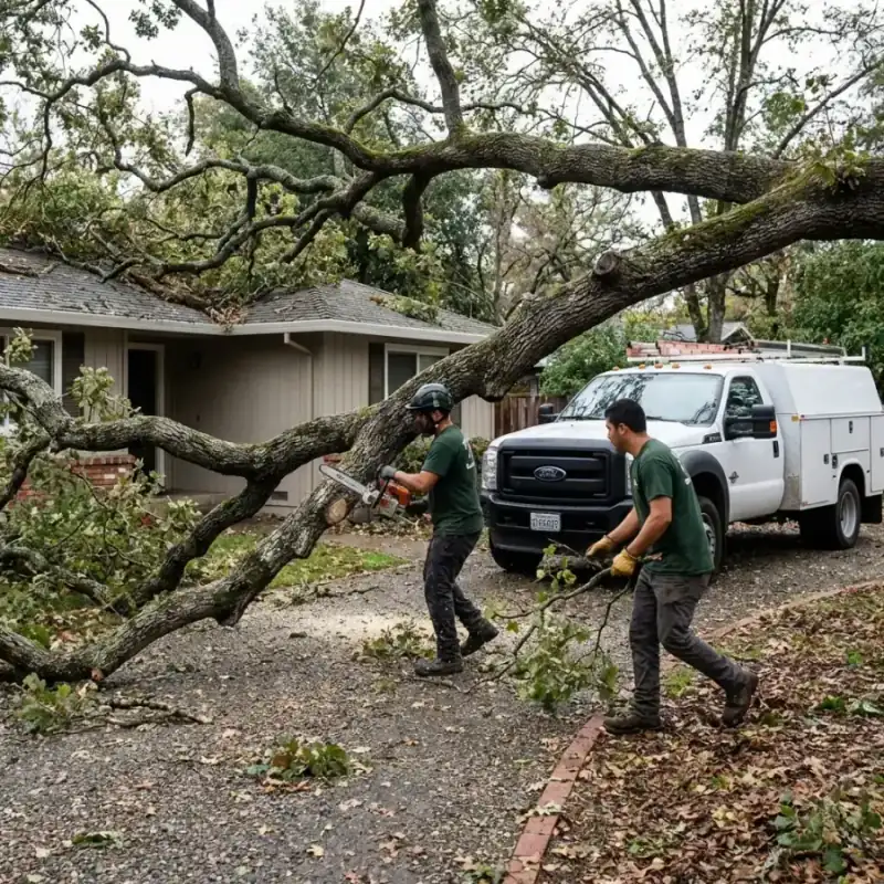 Roseville emergency tree service